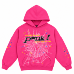 Sudadera Con Capucha Sp5der Rosa