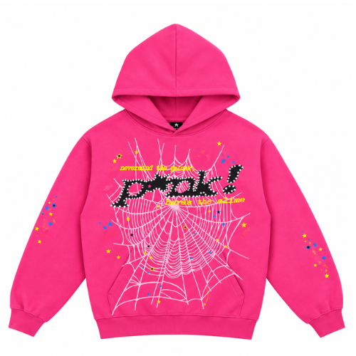 Sudadera Con Capucha Sp5der Rosa Sudadera Con Capucha Sp5der Rosa