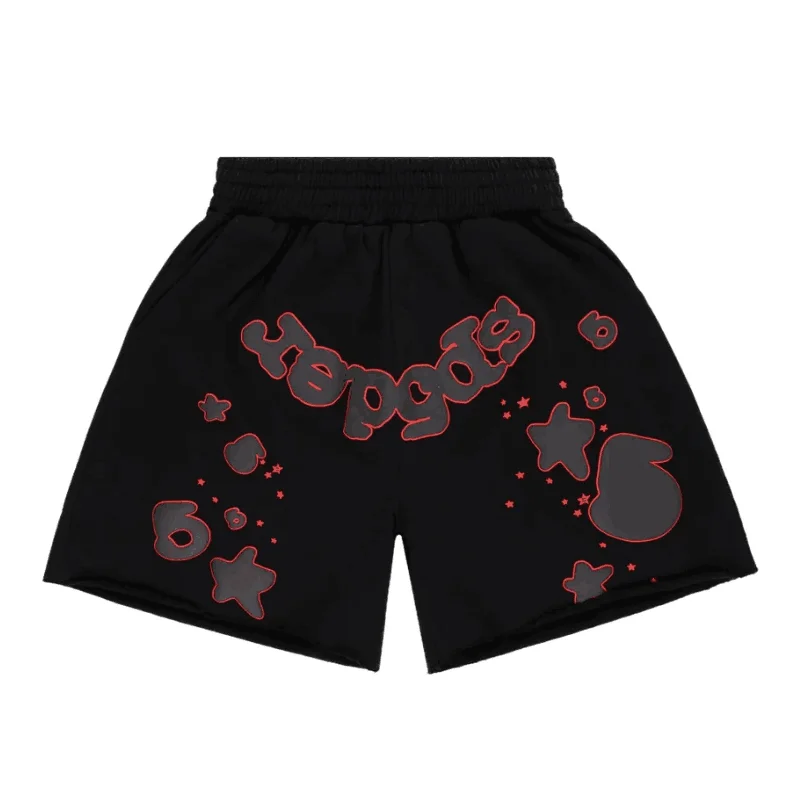 Black Sp5der Shorts Black Sp5der Shorts