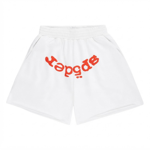 Sp5der OG Web V2 Sweatshort White Sp5der OG Web V2 Sweatshort White