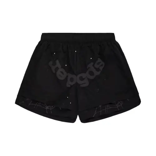 Sp5der OG Web Double Layer Short Negro