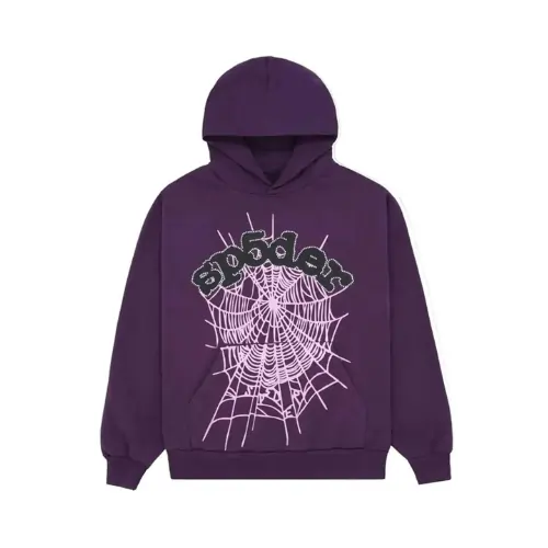 Sp5der Web Hoodie Purple